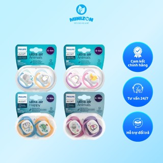 Sét 2 ty giả avent ultra air cho bé từ 0-6m và 6-18m mẫu mới