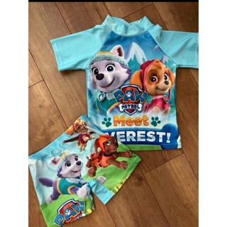 Bộ đồ bơi đội chó cứu hộ Paw Patrol gồm 2 món áo bơi và quần bơi cho trẻ em bé trai bé gái
