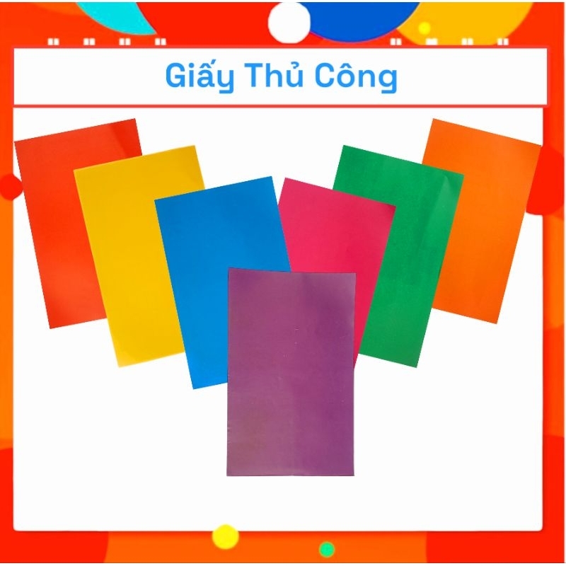 Giấy Thủ Công - Không Keo ( A6 ) Combo 70 Tờ