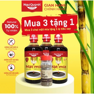 Mật mía VSATTP - QUÀ TẶNG (tiêu xay nguyên chất rất thơm trị giá 19K ) khi mua 3 chai