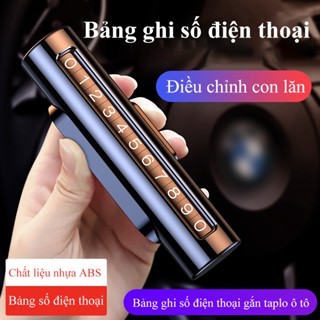 Bảng số điện thoại ô tô YIPAUTO Bảng ghi số điện thoại gắn taplo trang trí ô tô để lại số điện thoại khi đỗ xe tạm thời
