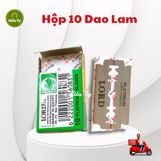 Hộp 10 chiếc dao lam Lord cạo râu, cạo lông sắc bén