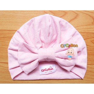 Mũ Nón Turban Cho Bé Gái Màu Hồng Phấn Thun Cotton Có Nhiều Kiểu Nơ Nút Ốc