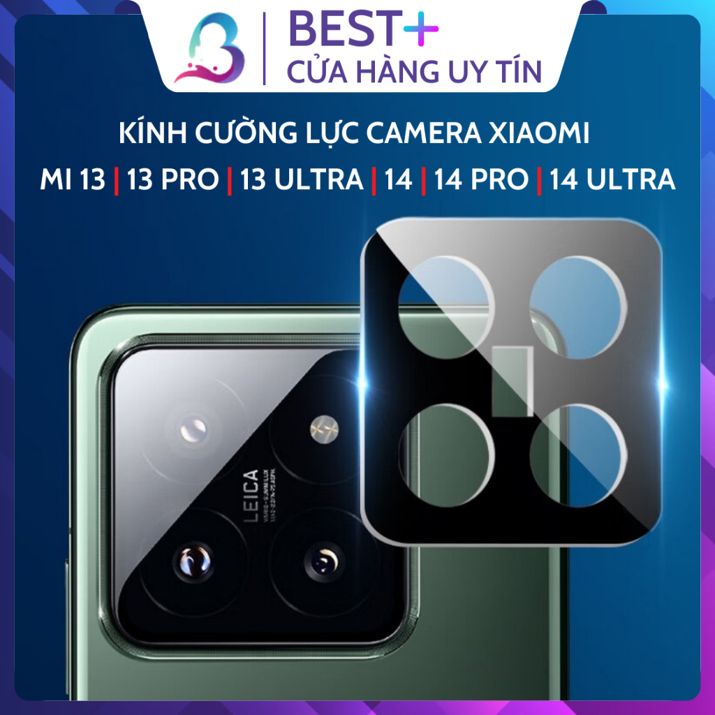 Kính Cường Lực Dán Bảo Vệ Cụm Camera Điện Thoại Xiaomi Mi 13 14 Pro Ultra BESTPLUS