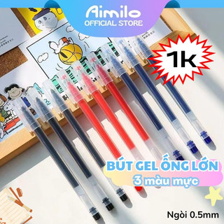 Combo 5/10 bút gel bút bi nước văn phòng mực gel 0.5mm