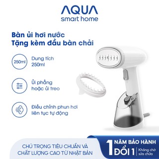 Bàn ủi hơi nước cầm tay Aqua SH2502R 250ml có nút phun tự động, đèn cảnh báo, ủi đứng và treo - Bảo hành 12 tháng