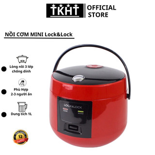 Nồi cơm điện mini dung tích 1l lock&lock-ejr431 dung tích 1l phù hợp gia đình nhỏ 2-3 người sử dụng