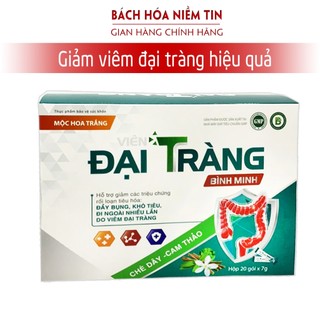 Bột uống Đại Tràng BM Mộc Hoa Trắng- giúp tăng cường hệ tiêu hóa, giảm viêm, đau đại tràng cấp và mãn tính - Hộp 20 gói