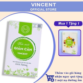 Chính hãng giảm cân vincent việt nam - trà thảo mộc giảm cân giảm mỡ trong máu an toàn tặng detox