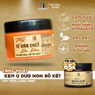 Tẩy Tế Bào Chết Da Đầu thiên nhiên thảo mộc cam Nhà Cô Ba giảm rụng tóc gàu sạch da đầu tóc tơi phồng lâu bết 50ml 200ml