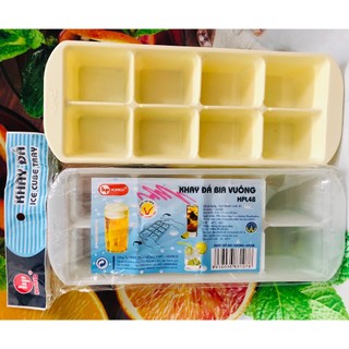 Khay làm đá uống bia 8 Viên HPL48 - Khay nhựa HOFACO đa công dụng