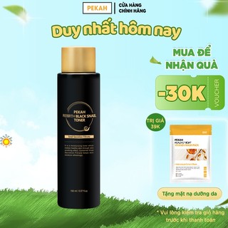 Nước hoa hồng PEKAH cấp ẩm phục hồi chiết xuất ốc sên rebirth black snail toner 150ml Pekah Official Store