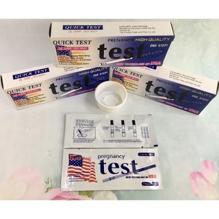 Com 20 Que Thử Thai Quick Test không vỏ hộp siêu tiết kiệm phí ship