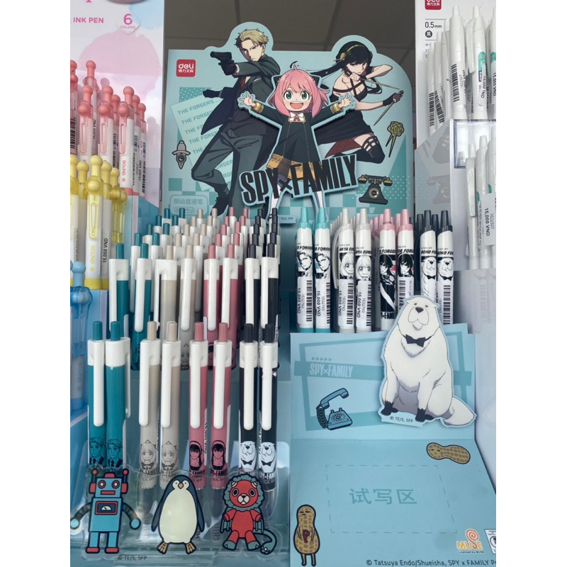 1632793 bút bi nước deli spy family minna shopp