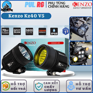 Đèn trợ sáng pha Kenzo KZ40 V5.0 - Công suất 45W-60W, Chống nước, Nhiệt màu 5800K, Chip LED OSRAM