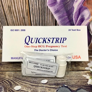 24 Que Xếp Gọn Không Vỏ Hộp  - Que Thử Thai Quickstrip Phát Hiện Thai Sớm