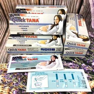 Combo 12 Que Thử Thai QuickTana 5mm Phát Hiện Thai Sớm TANAPHAR ( Có Kèm Giấy HDSD )