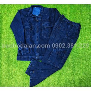 Quần áo jean điện lực cao cấp túi hộp xanh đen tiêu chuẩn