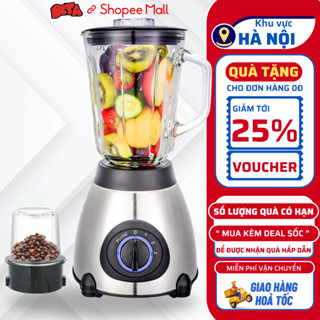 Máy Xay Sinh Tố Đa Năng KENWOOD, 2 Cối Công Suất 850W - 3 Cấp Độ, Cối Xay Thịt Cối Thuỷ Tinh 8 Lưỡi Xay Công Nghệ Đức