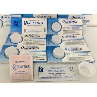 Combo 10 Que thử thai Quickstick hàng chính hãng Công Ty PHAMATECH sản xuất tại Hoa Kỳ