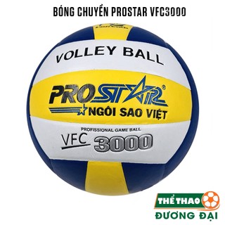 Quả Bóng Chuyền Prostar VFC 3000 Chính Hãng Banh Chuyền Da PVC Tặng Kim Bơm Lưới Đựng Bóng