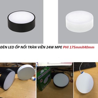 ĐÈN LED GẮN NỔI TRẦN 24W TRÀN VIỀN MPE,ĐÈN ỐP NỔI
