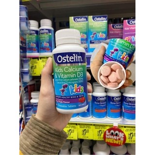 Vitamin D3 và Canxi cho bé [Úc] Ostelin Kids - 90 viên nhai - Cho bé từ 2 tuổi