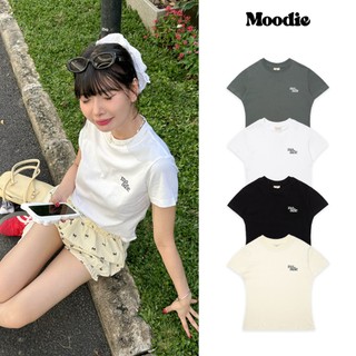 Áo baby tee basic logo moodie in chất thun 100% cotton | moodie brand