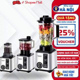 Máy Xay Sinh Tố Công Nghiệp BARDEFU 3 Cối Xay, Công Suất 5000W Hàng Chính Hãng, Xay Đa Năng Siêu Khoẻ, Bảo Hành 12 Tháng