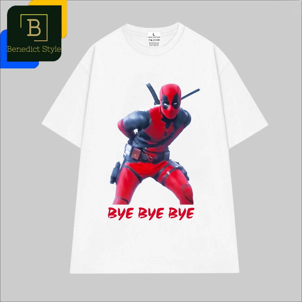 Cao cấp - Áo thun oversize in hình Deadpool nhảy Bye Bye Bye vui nhộn Deadpool x Wolverine movie shi