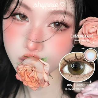 ✨(𝗚𝗜𝗔́ 𝟭 𝗖𝗔̣̆𝗣 - 𝗖𝗔̣̂𝗡 𝗧𝗨̛̀ 𝟬-𝟲 Đ𝗢̣̂) Lens Nâu BROWN 14.3MM ánh hồng hợp makeup hot nhất 2024 -  SHYNNIE LENS ♥️