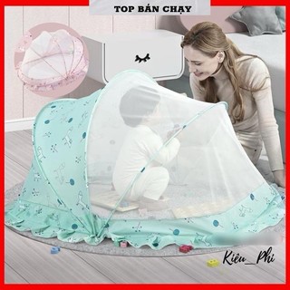 Màn chụp cao cấp gấp gọn - Mùng chụp cho bé chống muỗi tự bung tiện dụng cho trẻ em, bé lớn nhỏ