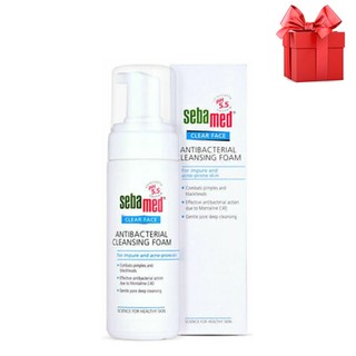 (Quà) Sữa rửa mặt tạo bọt Sebamed pH5.5 Clear Face AntiBacterial Cleansing Foam 150ml