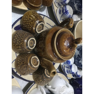 Bộ bình trà xưa Không kèm dĩa