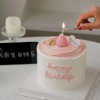 🏵️🏵️ Nến Quả Dâu Tây trang trí bánh sinh nhật, nến Dâu Tây trang trí bánh kem