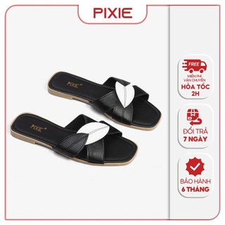 Dép Nữ Đế Bát Quai Kiểu Chiếc Lá Pixie E138