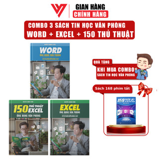 Combo 3 Sách Word Và Excel Và 150 Thủ Thuật Ứng Dụng Văn Phòng ĐÀO TẠO TIN HỌC Từ Cơ Bản Đến Nâng Cao