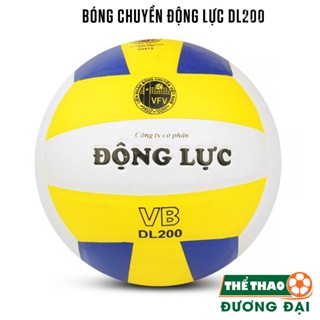 Quả Bóng Chuyền Động Lực DL200 Chính Hãng Banh Chuyền Da PVC Tặng Kim Bơm Lưới Đựng Bóng