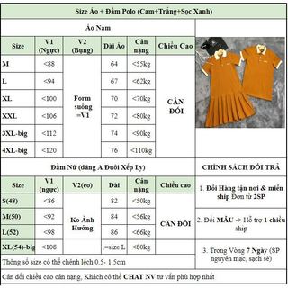 Set Đồ Đôi polo Fig Tree màu Cam Đất Cực HOT