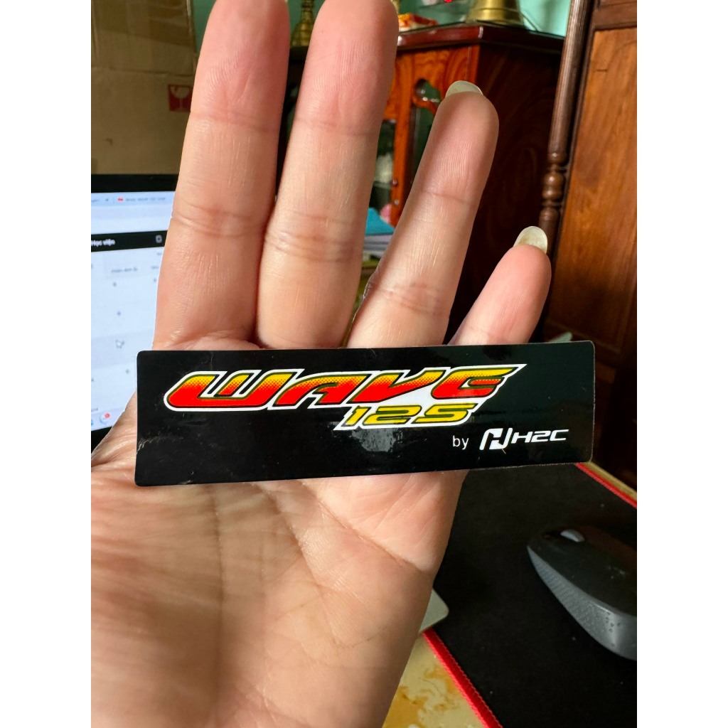 Tem dán rổ xe máy thái lan (wave125- wave100) giá 1 tem (2)