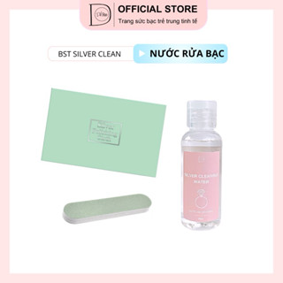 Combo làm sáng bạc nước rửa bạc khăn lau bạc thanh làm sáng bạc Sliver Clean Dế Bạc