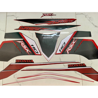 Bộ tem xe wave RSX đỏ đen 110 hàng nhập Thái Lan chất lượng cao dành riêng cho dòng xe này, tem in lụa màu sắc cực đẹp