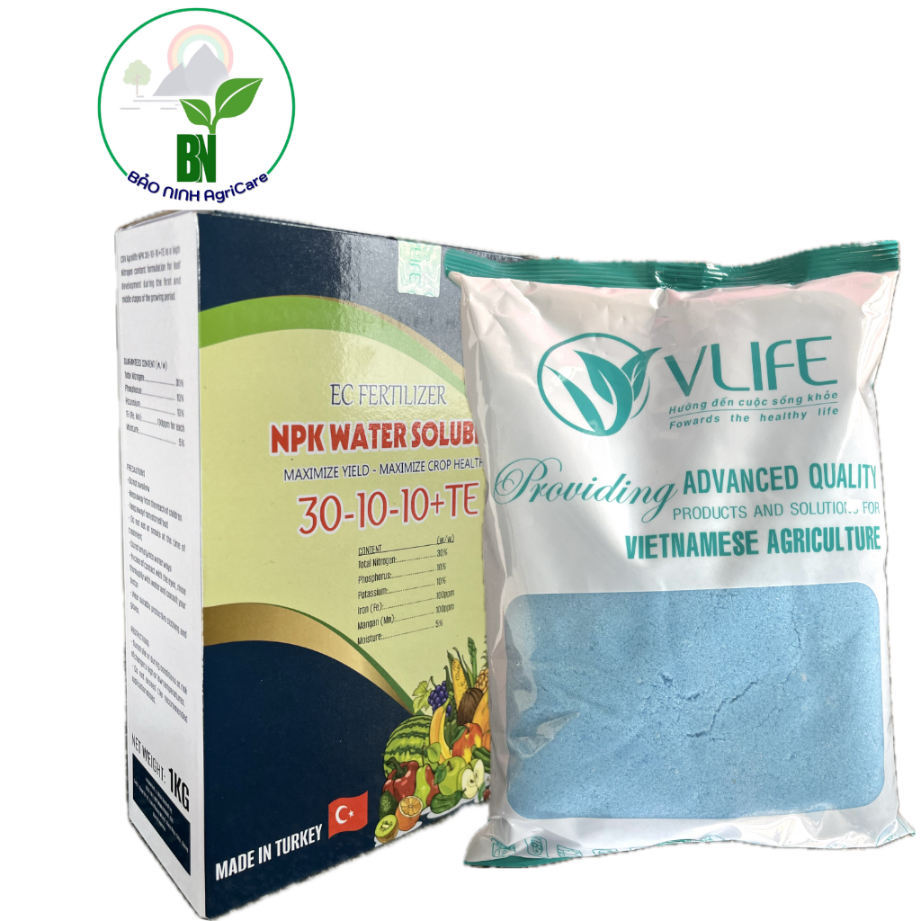 Phân bón NPK VLIFE 30-10-10 + TE