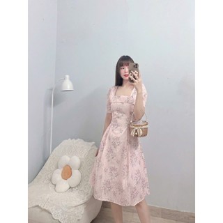 ĐẦM KATE HOA THÊU KIỂU DÁNG PHÂN MÃNH -Hình shop chụp thật