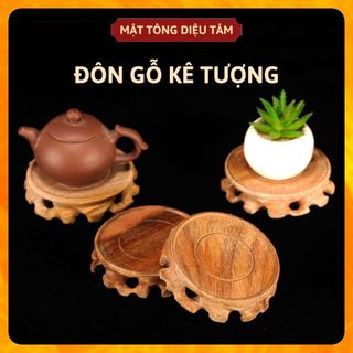 Đế gỗ tròn, đế gỗ vuông trang trí kê tượng phật, kê lư đồng xông trầm hương, trang trí nội thất.