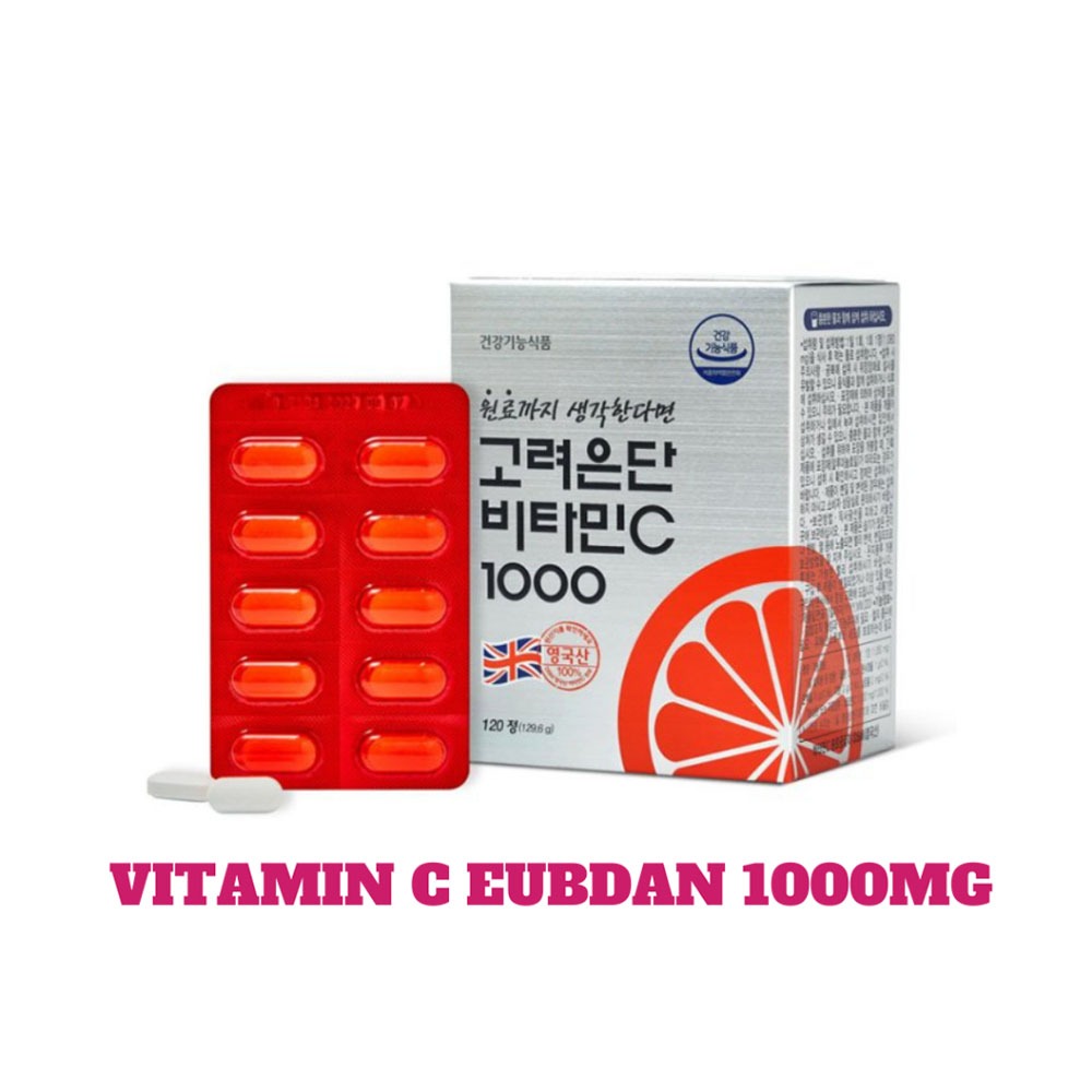 Viên uống bổ xung Vitamin C 1000mg Hàn Quốc Korea Eundan vitamin C 1000mg hộp 120 viên