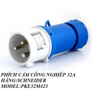 Ổ CẮM CÔNG NGHIÊP, PHÍCH CẮM 32A SCHNEIDER MODEL:PKE32M423,PKF32M423