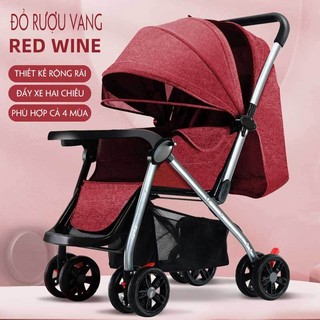 Xe đẩy gấp gọn đảo ngược 2 chiều - xe đẩy 3 tư thế có bánh xe giảm xóc.tk24