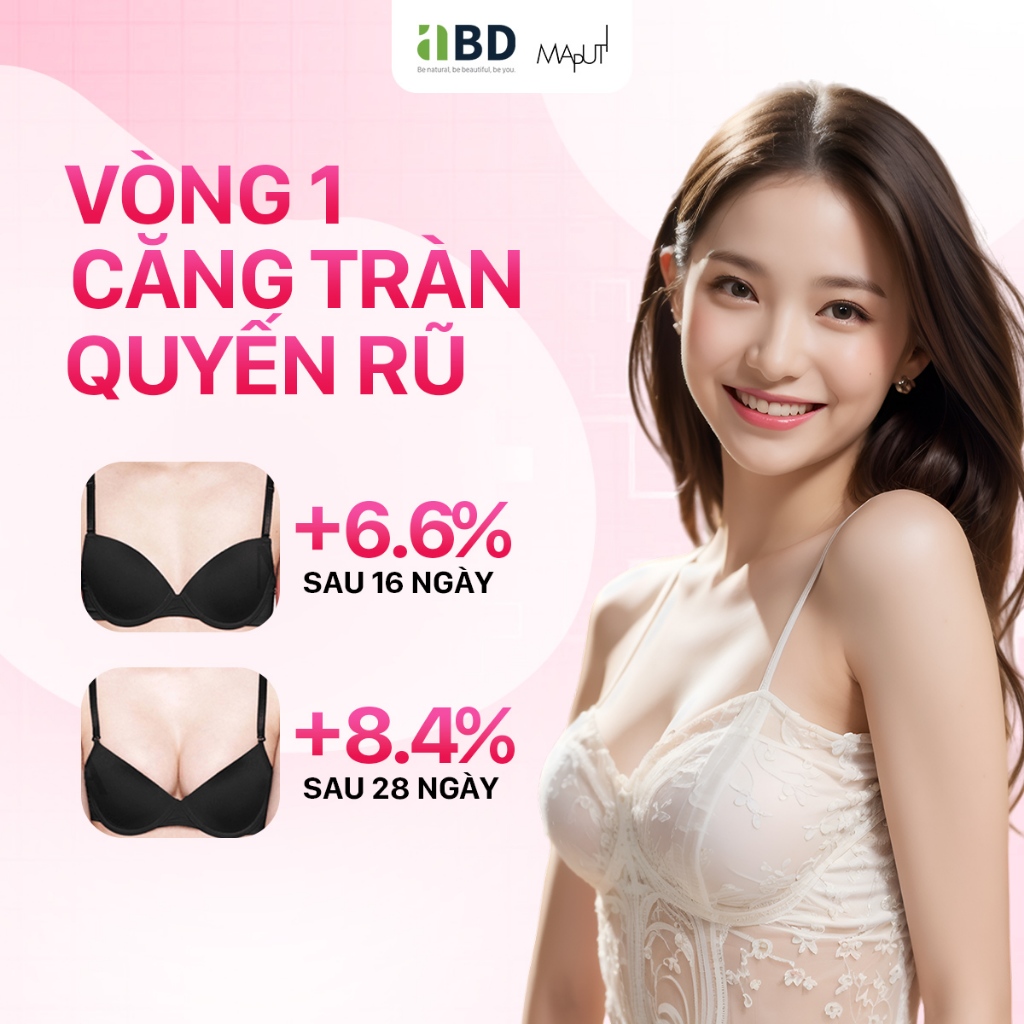 Kem nâng ngực upsize, tăng vòng 1, Vòng 3 săn chắc & sexy Nhật Bản - Maputi Bust Cream 60g