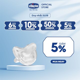 Ty ngậm silicon Chicco Physio Soft trắng 16M+